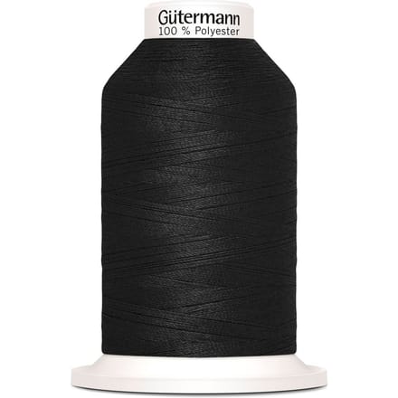Gütermann naaigaren Miniking, Nr. 120, 1000 m - 000 Zwart