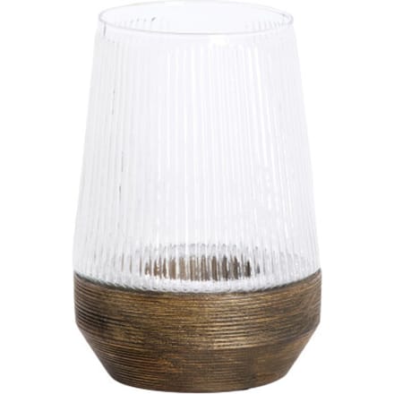 Light & Living - Windlicht MINAS - Ø18x26cm - Bruin