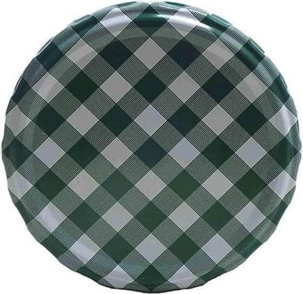 Twist-off deksel Groen/Wit blok desgin 10 stuks