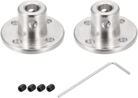 Dailygoods- Flenskoppeling 5 mm - Aansluiting Tuinslang - Schroeven - Stijve Koppeling - Doe-het-zelf - 1 stuk M1,5 Hex-sleutel