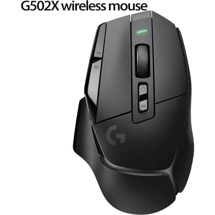 Logitech G502 X PLUS Lightspeed Gamingmuis RGB Vloeiend Lichteffect Hero25K Sensor zwart