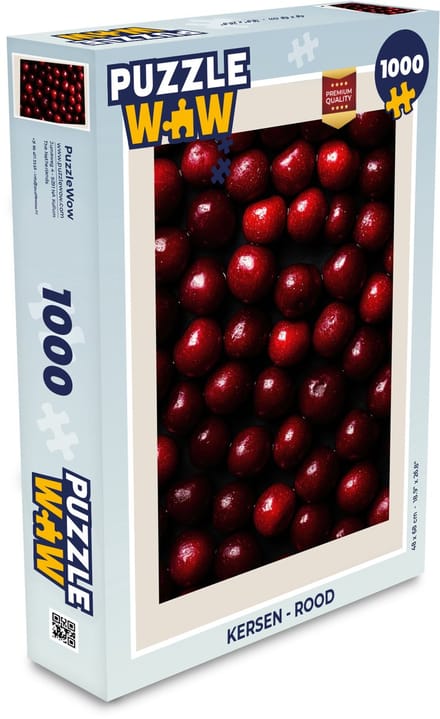 Puzzel Kersen - Rood - Legpuzzel - Puzzel 1000 stukjes volwassenen