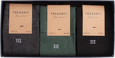 ZOLA I Giftbox bamboo socks 3 pcs Green (TRCOZZ002 - 900)