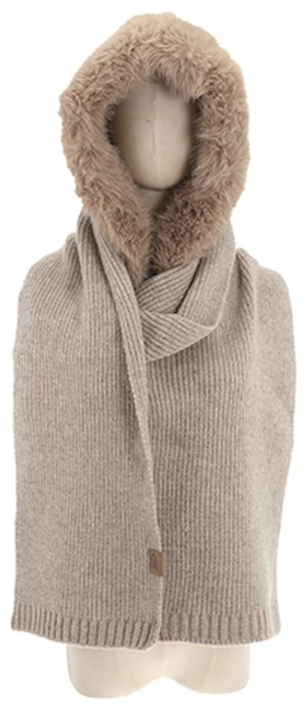 Sjaal met Capuchon - Kappl - Beige - Sjaal- Capucho