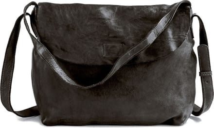 HAROLD'S Leren Schoudertas Submarine Shoulderbag Black Zwart