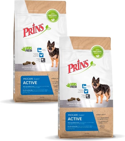 Prins Procare Super Active - Hondenvoer - 2 x 20 kg