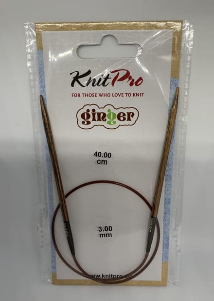 KnitPro Ginger rondbreinaalden 40cm 3.00mm.