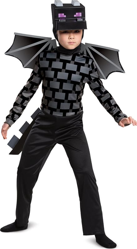 MINECRAFT (MOJANG), Ender Dragon kostuum Classic, Maat M (7-8 jaar)