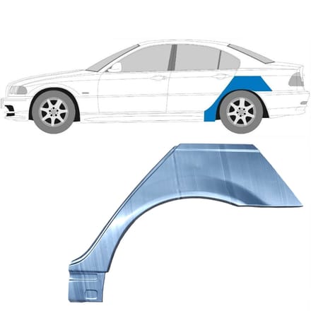 Reparatiepaneel achterspatbord voor BMW 3 E46 1998-2006 / Links