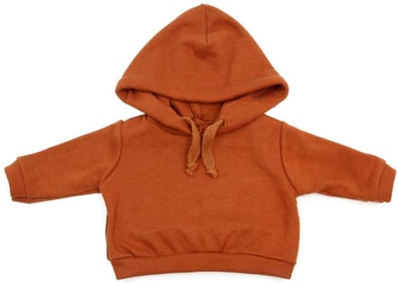 Asi poppenkleding hoodie multicolor - poppenoutfit polyester.