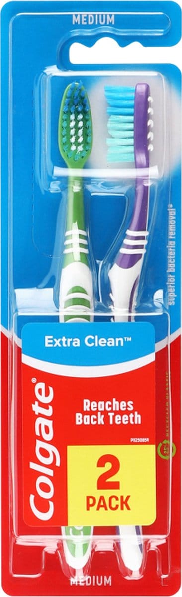 Colgate Extra Clean Medium Tandenborstel - 2 Pack