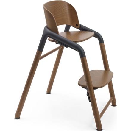 Refurbished Bugaboo Giraffe stoel - Warm Wood/grey Warm Wood/grey