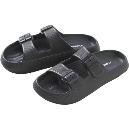 CRIVIT Heren badslippers (Zwart, 40/41)