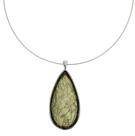 Behave ketting - Feestelijke druppel hanger - Nikkelvrij - Modeaccessoire