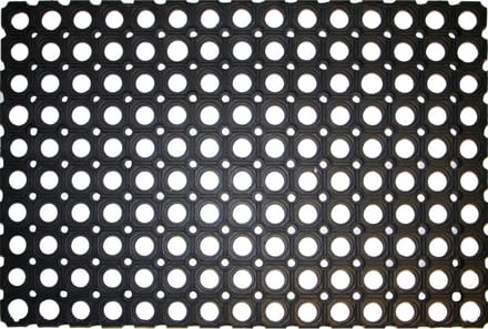 Benson Deurmat - Rubberring - 40 x 60 cm - Zwart
