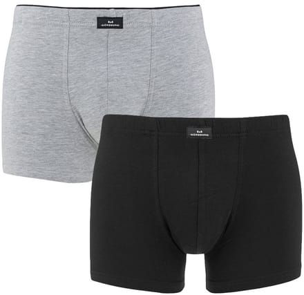 Götzburg heren 2P boxers basic zwart & grijs