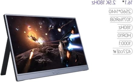 Draagbaar Scherm - Extern Beeldscherm - Productief Werken - 2.5K 180Hz IPS - 16.1 Inch - Zwart