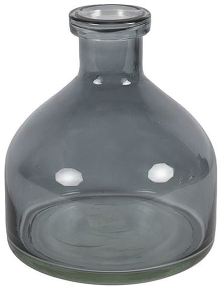 Countryfield vaas/Buikfles Missy glas donker grijs