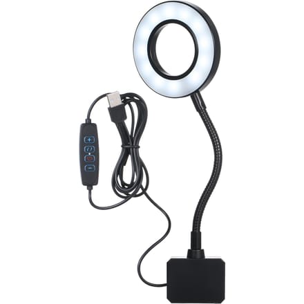 DC 5V 7W 18 LED Aquarium Licht Vispot Klem Bekijk Lamp USB Aangedreven Bediend 3 Verlichting zwart