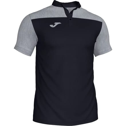 Joma Crew III Polo Heren - Zwart / Grijs Gemeleerd | Maat: M