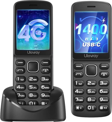 Senioren Telefoon 4G Volte Vast & Mobiel 2-in-1 met Bluetooth