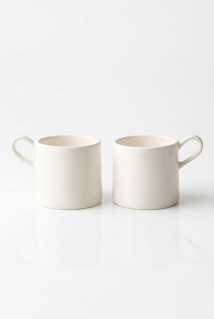 vtwonen - Waxinelichthouders - Keramiek - 8.5x6x7cm - Set van 2