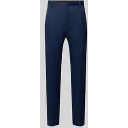 Regular fit bandplooibroek met viscose, model 'Teagen'