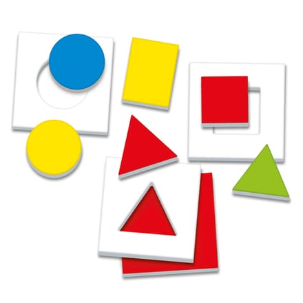 Clementoni - Vormen en kleuren - Gekleurde kaarten - Puzzelstukken - Educatief Speelgoed - 2-5 jaar
