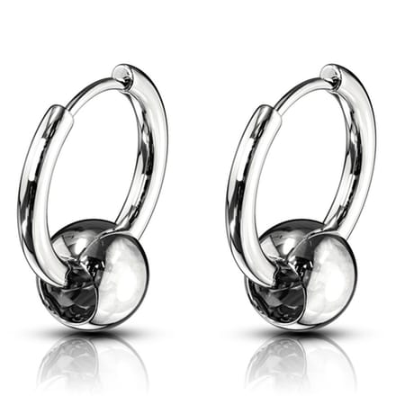 Oorbellen Captive Ball action ringen ©LMPiercings