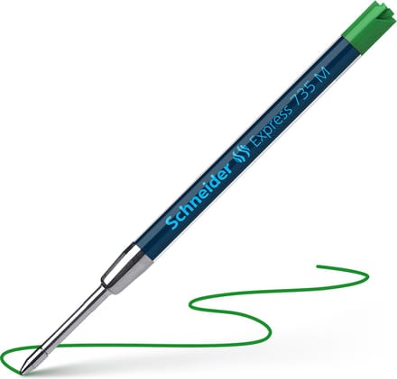 Schneider balpenvulling - Express 735 - penpunt M - groen - S-7364