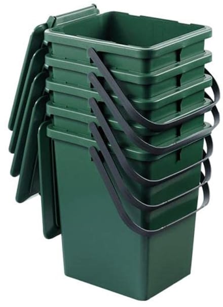 Biologische emmer 8 liter groen voor organisch afval