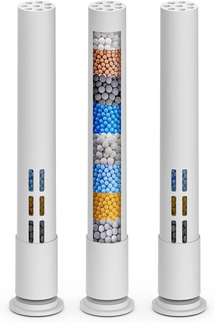 Besjaar Douchefilter - Waterfilter Voor Douchekop - Model 1002026 - 2 Stuks filters - Wit