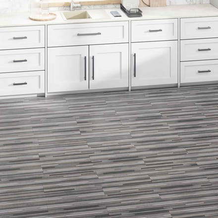 vidaXL - Vloerplanken - Gestreept - grijs - 5,02 - m² - 36 - st - PVC