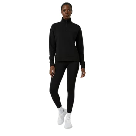 USA Pro Dames/Dames Sweatshirt met Kwart Ritssluiting (Zwart)