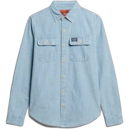 Katoenen shirt met lange mouwen Superdry