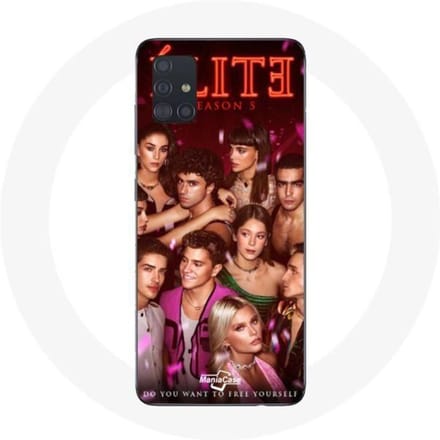 Coque pour Samsung Galaxy A51 Elite série saison 5 equipages les couples d'acteurs