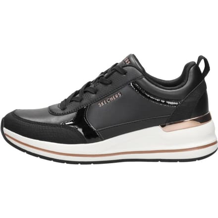 Skechers BILLION 2 - FINE SHINE Dames Sneakers - Zwart