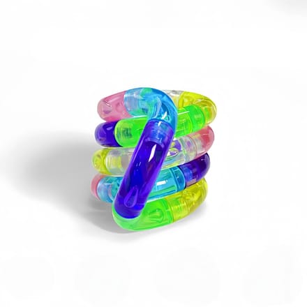 Stressverlichtend speelgoed Twist Music, Focus Angst Vingerverlichting Speelgoed, Draagbaar Stressverlichtend Gereedschap blue