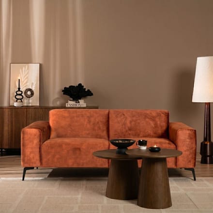 Bronx71® Velvet bank 2,5-zits Vegas koper