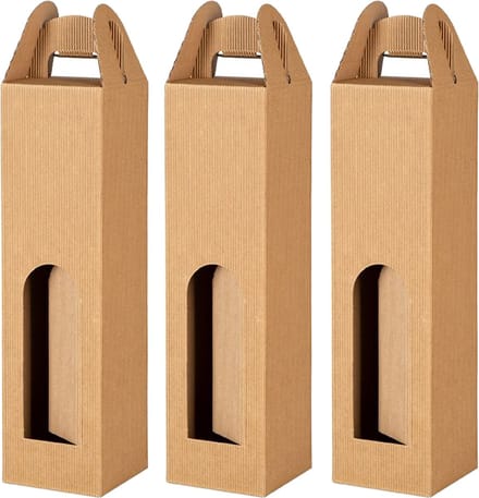Wijndoos in Open Golf voor 1 Fles 9x9x33 cm