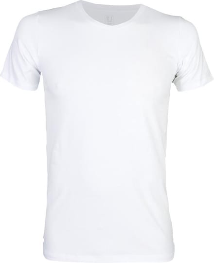 RJ Bodywear - V-hals T-Shirt Wit - XL