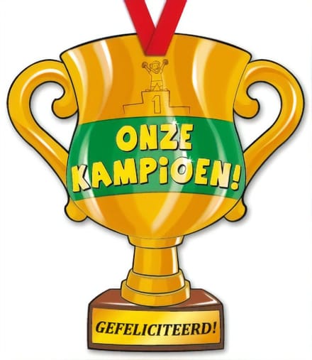 Paper Dreams | Kartonnen Trofee | Onze kampioen!