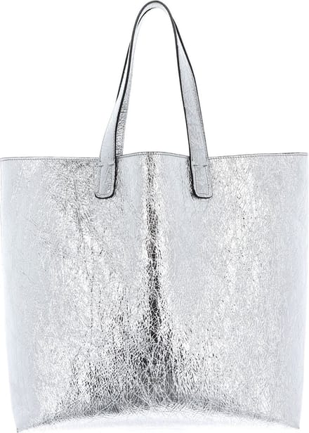 abro Leren Schoudertas Leather Quantiko Shopper 48 Hours Silver Zilverkleurig