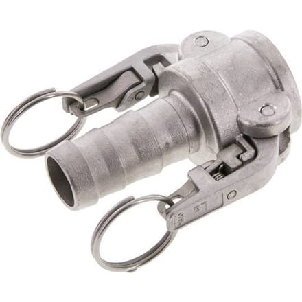 Camlock DN 25 (1'') Veiligheid Koppeling RVS met slangpilaar (25 mm) Type C MIL-C-27487