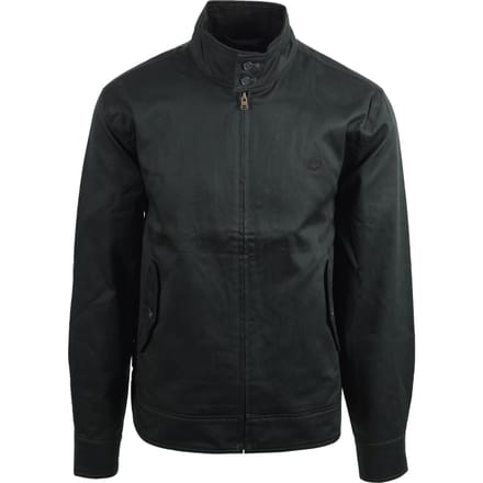 Fred Perry Gewaxte Katoenen Harrington Jacket Nachtgroen
