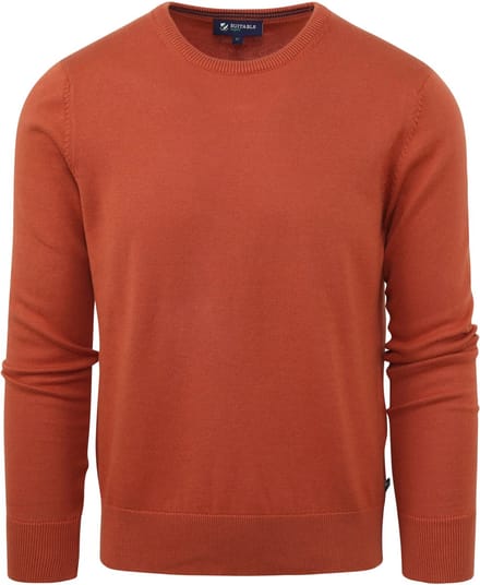 Suitable Respect Oinix Pullover O-Hals Oranje - Maat XXL - Heren - Sweater