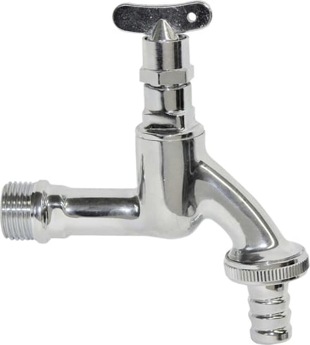 Tapkraan Chroom 1/2" - Met sleutel