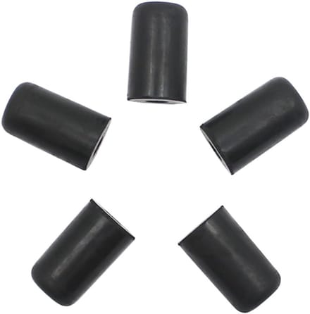 Cello Endpin Protector - 5 Rubber Tips voor Stabiliteit, Antislip Mat en Bescherming, Zwart, Klein