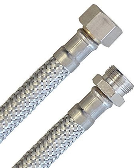Flexibele Pantserslang 3/8 inch voor Drinkwater en Gebruikswater - 500 mm