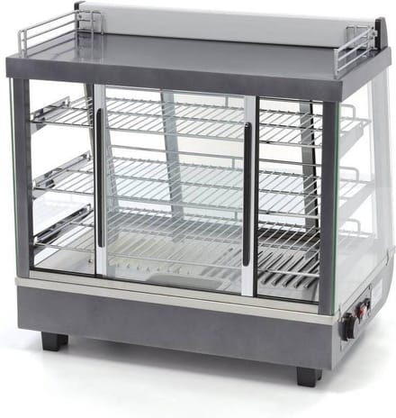 Warmhoudvitrine - 96 L - 67,5 cm - 3 Niveaus